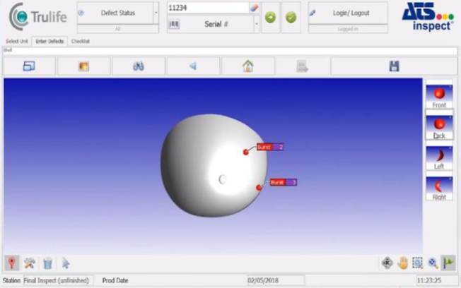 3D CADモデルに不具合情報を登録
各不具合のリペア状況も確認可能